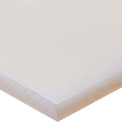 USA Sealing - 2' x 1-1/2" x 1-1/2" Semi-Clear White Polypropylene Square Bar - Eagle Tool & Supply