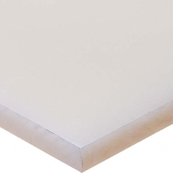 USA Sealing - 1' x 4" x 2" Semi-Clear White Polypropylene Rectangular Bar - Eagle Tool & Supply