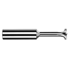 Corner Rounding End Mills - 0.1250″ (1/8″) Radius × 0.5000″ (1/2″) Head Diameter × 1.0000″ (1″) Neck Length Carbide 5° Flare Back Corner Rounding End Mill, 4 Flutes - Exact Industrial Supply