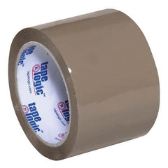 Tape Logic - Pack of (6) 55 Yd Rolls 3" Tan Acrylic Adhesive Packaging Tape - Eagle Tool & Supply