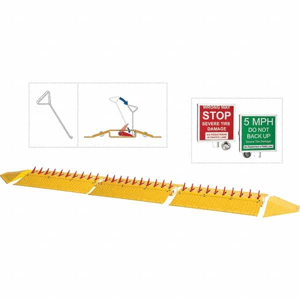 TAPCO - Speed Bumps, Parking Curbs & Accessories Type: Traffic Spikes Length (Inch): 31 - Eagle Tool & Supply