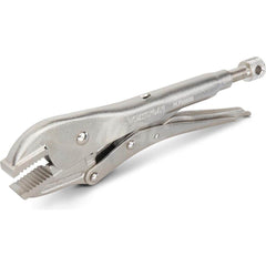 Locking Plier: 10'' OAL, Long Nose Jaw