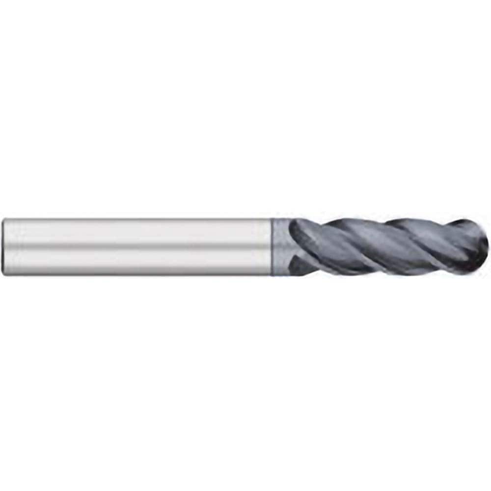 Titan USA - Ball End Mills; Mill Diameter (Inch): 7/16 ; Mill Diameter (Decimal Inch): 0.4375 ; Number of Flutes: 4 ; Length of Cut (Inch): 2 ; Length of Cut (Decimal Inch): 2.0000 ; Material: Solid Carbide - Exact Industrial Supply