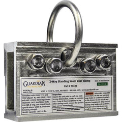Guardian Fall Protection - Anchors, Grips & Straps Type: Standing Seam Roof Clamp Temporary or Permanent: Temporary - Eagle Tool & Supply