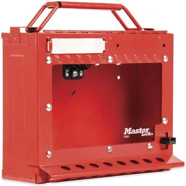 Master Lock - Group Lockout Boxes Portable or Wall Mount: Wall Mount Maximum Number of Padlocks: 15 - Eagle Tool & Supply