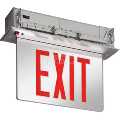 Combination Exit Signs; Mounting Type: Ceiling Mount; Number of Faces: 2; Lamp Type: LED; Number of Heads: 0