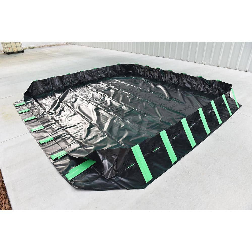 Collapsible Berms & Pools; Product Type: Containment Berm, Compact Model; Sump Capacity (Gal.): 7046 gal; Spill Capacity: 7046 gal; Length (Feet): 66.00; Length (Inch): 66.00; Overall Length: 66.00; Overall Width: 15.000; Width (Inch): 15.000; Overall Hei