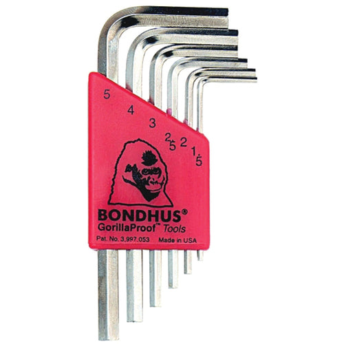 6PC HEX END L-WRENCH SET BRITEGUARD - Eagle Tool & Supply