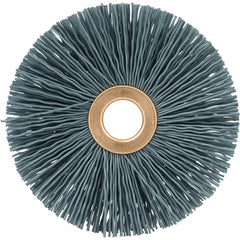 3″ Small Diameter Nylox Wheel Brush, .022/120SC Crimped Fill, 1/2″ Arbor Hole - Eagle Tool & Supply