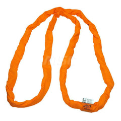 Endless Sling: 12' Long, 31,000 lb Vertical, 24,800 lb Choker, 62,000 lb Basket, Polyester Orange