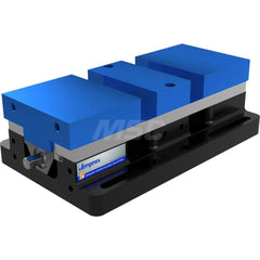 Self-Centering Vise: 6″ Jaw Width Manual, 15″ OAL, 9″ OAW, 4.82″ OAH, 10,100 lbf Max Clamping Force