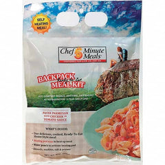 Chef Minute Meals - Emergency Preparedness Supplies Type: Ready-to-Eat Chicken Parm Meal Contents/Features: Heater Pad & Activator Solution; Cutlery Kit w/Utensils, Salt & Pepper Packets; 9-oz Entr e - Eagle Tool & Supply