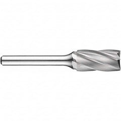 Precision Twist Drill - 3/8" Cut Diam, 1/4" Shank Diam, Carbide Aluma Cut Cylinder Burr with End Cut - Eagle Tool & Supply
