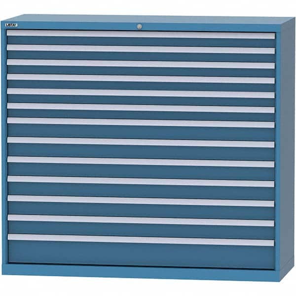 LISTA - 13 Drawer, 84 Compartment Bright Blue Steel Modular Storage Cabinet - Eagle Tool & Supply