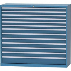 LISTA - 13 Drawer, 84 Compartment Bright Blue Steel Modular Storage Cabinet - Eagle Tool & Supply