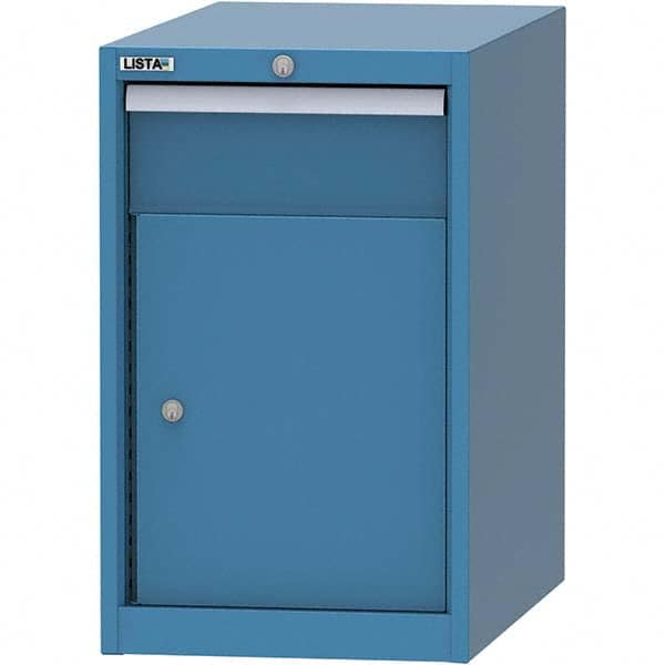 LISTA - 1 Drawer, 45 Compartment Bright Blue Steel Modular Storage Cabinet - Eagle Tool & Supply