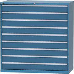 LISTA - 9 Drawer, 84 Compartment Bright Blue Steel Modular Storage Cabinet - Eagle Tool & Supply