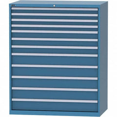 LISTA - 12 Drawer, 216 Compartment Bright Blue Steel Modular Storage Cabinet - Eagle Tool & Supply