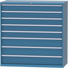 LISTA - 8 Drawer, 84 Compartment Bright Blue Steel Modular Storage Cabinet - Eagle Tool & Supply