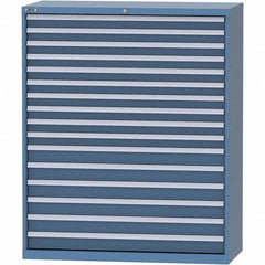 LISTA - 16 Drawer, 99 Compartment Bright Blue Steel Modular Storage Cabinet - Eagle Tool & Supply