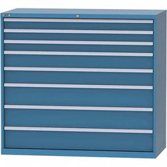 LISTA - 8 Drawer, 84 Compartment Bright Blue Steel Modular Storage Cabinet - Eagle Tool & Supply