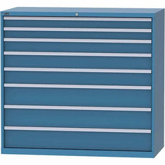 LISTA - 8 Drawer, 84 Compartment Bright Blue Steel Modular Storage Cabinet - Eagle Tool & Supply