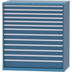 LISTA - 13 Drawer, 159 Compartment Bright Blue Steel Modular Storage Cabinet - Eagle Tool & Supply