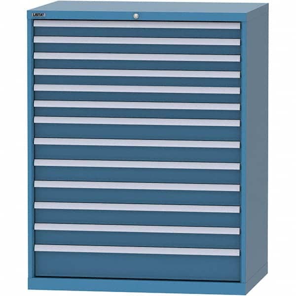 LISTA - 13 Drawer, 99 Compartment Bright Blue Steel Modular Storage Cabinet - Eagle Tool & Supply