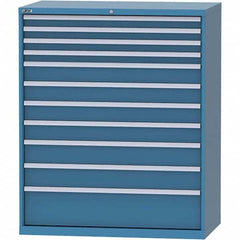 LISTA - 11 Drawer, 216 Compartment Bright Blue Steel Modular Storage Cabinet - Eagle Tool & Supply