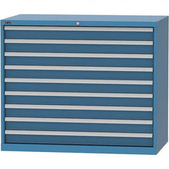LISTA - 9 Drawer, 99 Compartment Red Steel Modular Storage Cabinet - Eagle Tool & Supply