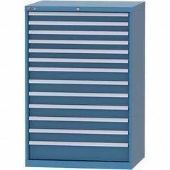LISTA - 13 Drawer, 84 Compartment Bright Blue Steel Modular Storage Cabinet - Eagle Tool & Supply