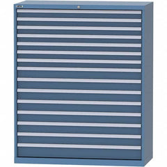 LISTA - 15 Drawer, 99 Compartment Bright Blue Steel Modular Storage Cabinet - Eagle Tool & Supply