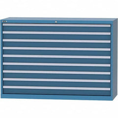 LISTA - 9 Drawer, 84 Compartment Bright Blue Steel Modular Storage Cabinet - Eagle Tool & Supply