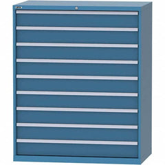 LISTA - 9 Drawer, 216 Compartment Bright Blue Steel Modular Storage Cabinet - Eagle Tool & Supply