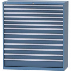 LISTA - 13 Drawer, 99 Compartment Bright Blue Steel Modular Storage Cabinet - Eagle Tool & Supply