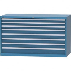 LISTA - 8 Drawer, 84 Compartment Bright Blue Steel Modular Storage Cabinet - Eagle Tool & Supply
