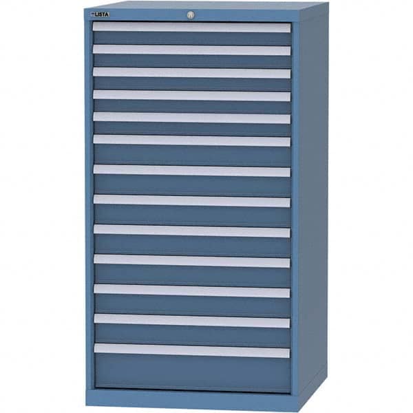 LISTA - 13 Drawer, 45 Compartment Bright Blue Steel Modular Storage Cabinet - Eagle Tool & Supply