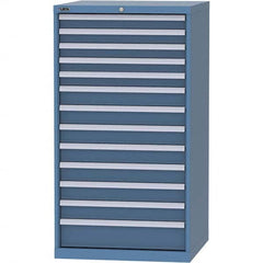 LISTA - 13 Drawer, 45 Compartment Bright Blue Steel Modular Storage Cabinet - Eagle Tool & Supply