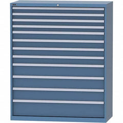 LISTA - 12 Drawer, 99 Compartment Bright Blue Steel Modular Storage Cabinet - Eagle Tool & Supply