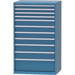 LISTA - 11 Drawer, 84 Compartment Bright Blue Steel Modular Storage Cabinet - Eagle Tool & Supply