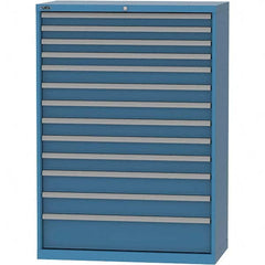 LISTA - 13 Drawer, 84 Compartment Bright Blue Steel Modular Storage Cabinet - Eagle Tool & Supply