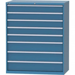 LISTA - 8 Drawer, 159 Compartment Bright Blue Steel Modular Storage Cabinet - Eagle Tool & Supply
