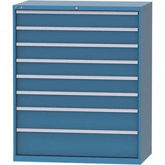 LISTA - 8 Drawer, 159 Compartment Bright Blue Steel Modular Storage Cabinet - Eagle Tool & Supply