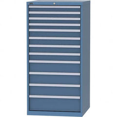 LISTA - 12 Drawer, 124 Compartment Bright Blue Steel Modular Storage Cabinet - Eagle Tool & Supply