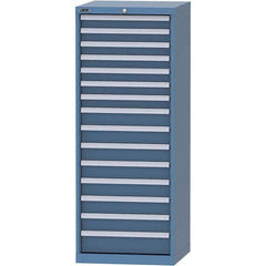 LISTA - 16 Drawer, 84 Compartment Bright Blue Steel Modular Storage Cabinet - Eagle Tool & Supply