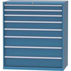 LISTA - 8 Drawer, 159 Compartment Bright Blue Steel Modular Storage Cabinet - Eagle Tool & Supply