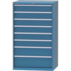LISTA - 8 Drawer, 84 Compartment Bright Blue Steel Modular Storage Cabinet - Eagle Tool & Supply