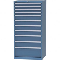 LISTA - 11 Drawer, 124 Compartment Bright Blue Steel Modular Storage Cabinet - Eagle Tool & Supply