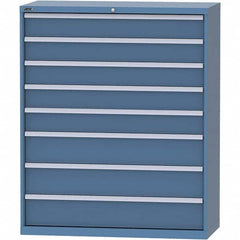 LISTA - 8 Drawer, 99 Compartment Bright Blue Steel Modular Storage Cabinet - Eagle Tool & Supply