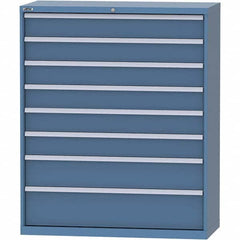 LISTA - 8 Drawer, 99 Compartment Bright Blue Steel Modular Storage Cabinet - Eagle Tool & Supply